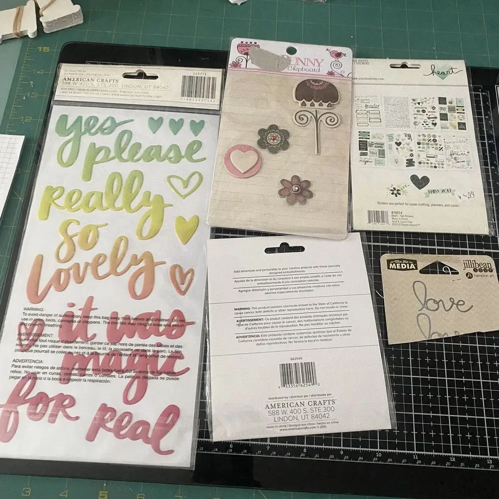 Lot Of Thickers Puffy Scrapbooking 3D Stickers  Chipboard ‎ Mixed Bows Planner